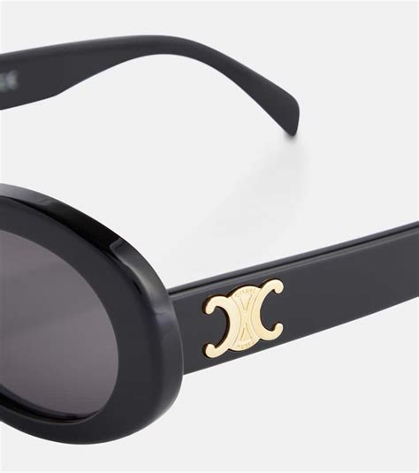 celine oval sunglasses triomphe|celine triomphe 01 oval sunglasses.